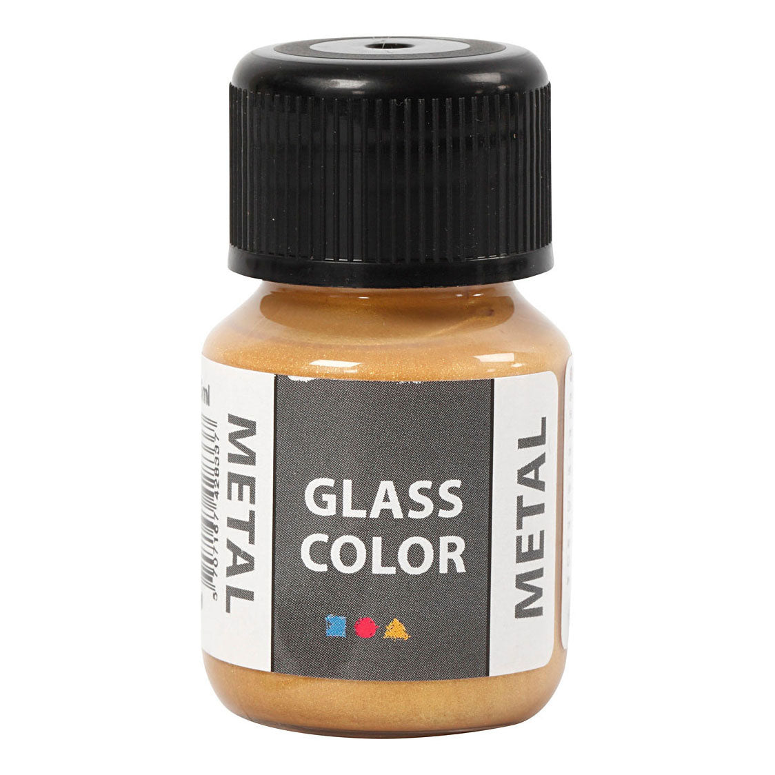 Creativ Company Glass Color Metal Paint Gold, 30 ml