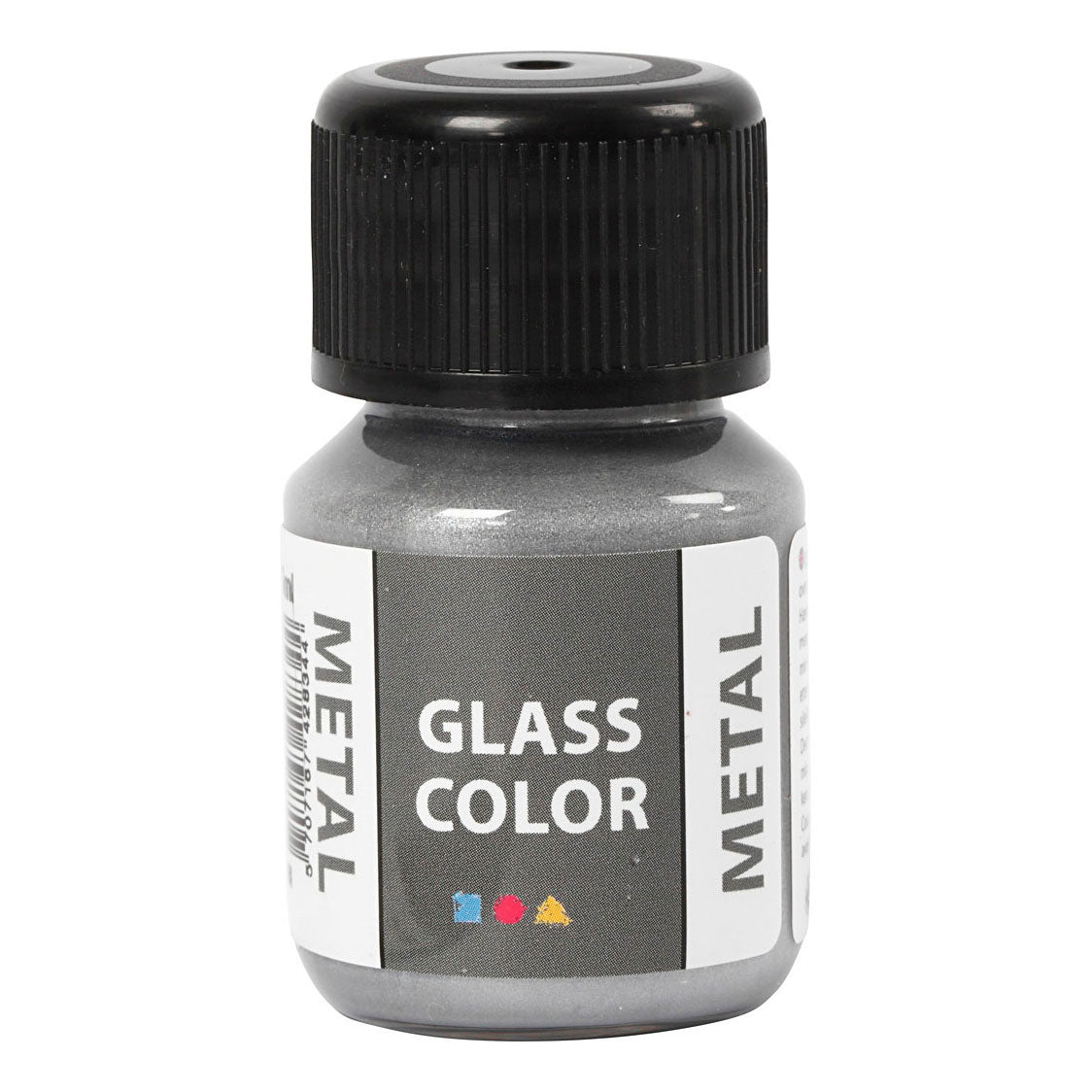 Creativ Company Glass Color Metal Paint Silver, 30ML