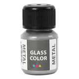 Creativ Company Glass Color Metal Paint Silver, 30ML