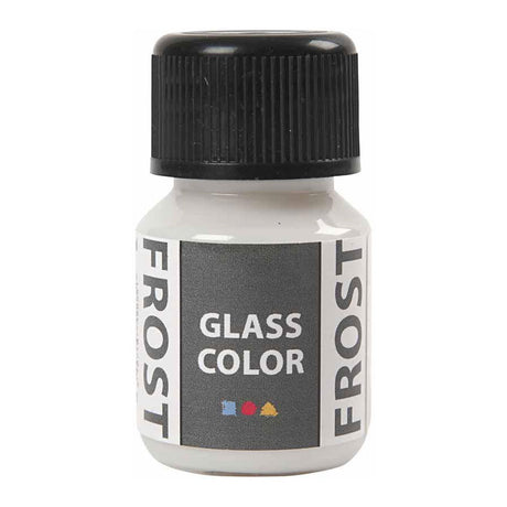 Creativ firmos stiklo spalvos frost dažai - balti, 30ml