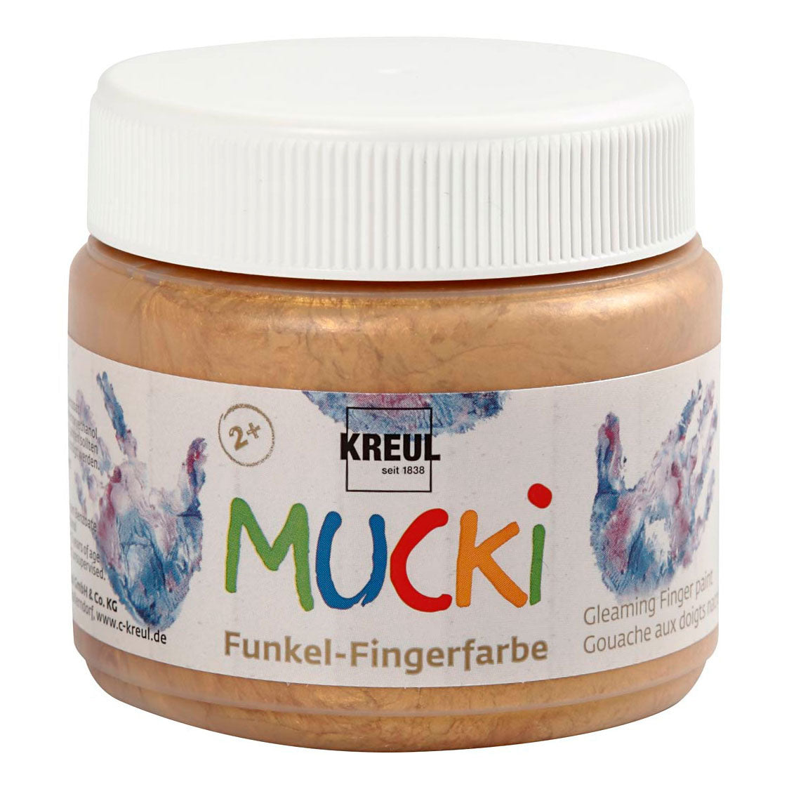 Creative Company Mucki Finger Paint Gold Metallic, 150 ml