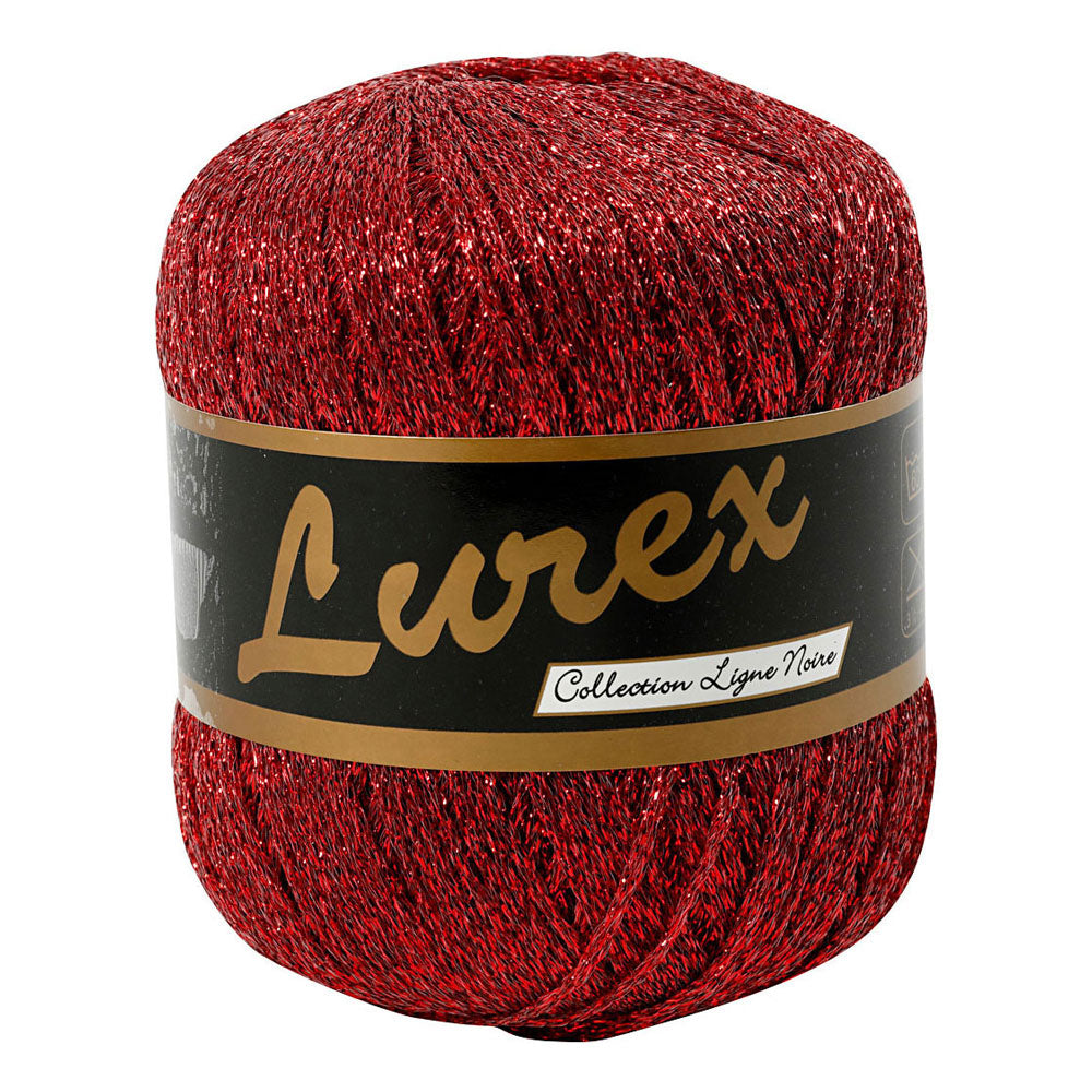 Creativ Company lurex glitter yarn red, 160m