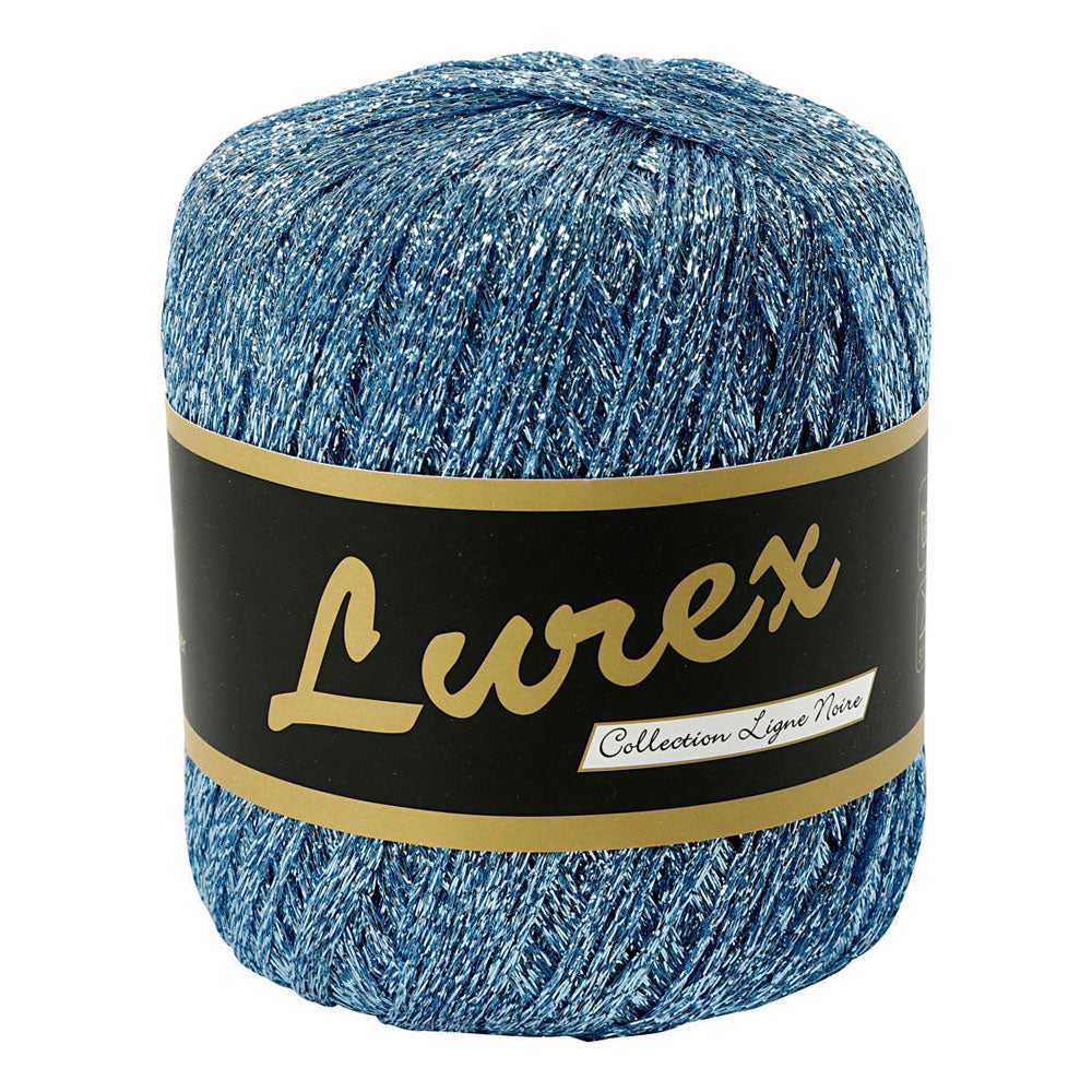 Creativ Company lurex glitter yarn light blue, 160m