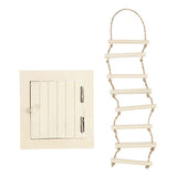 Creativ Company Mini Wooden Attic Hatch and Rope Ladder