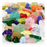 Beads de vidrio de creativ Company diversas hojas y flores, 60 gramos