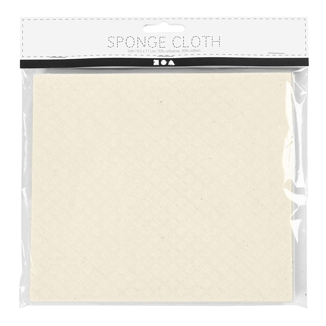 Creativ company https: www.cchobby.nl sponge-cloth-size-17x19-5-cm-off-white-3-piece-1-box