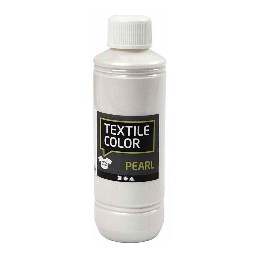 Creativ Company Textile Color Dekkende Textielverf Base Parelmoer, 250ml