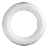 Creativ company styropor ring white with flat back, 35cm