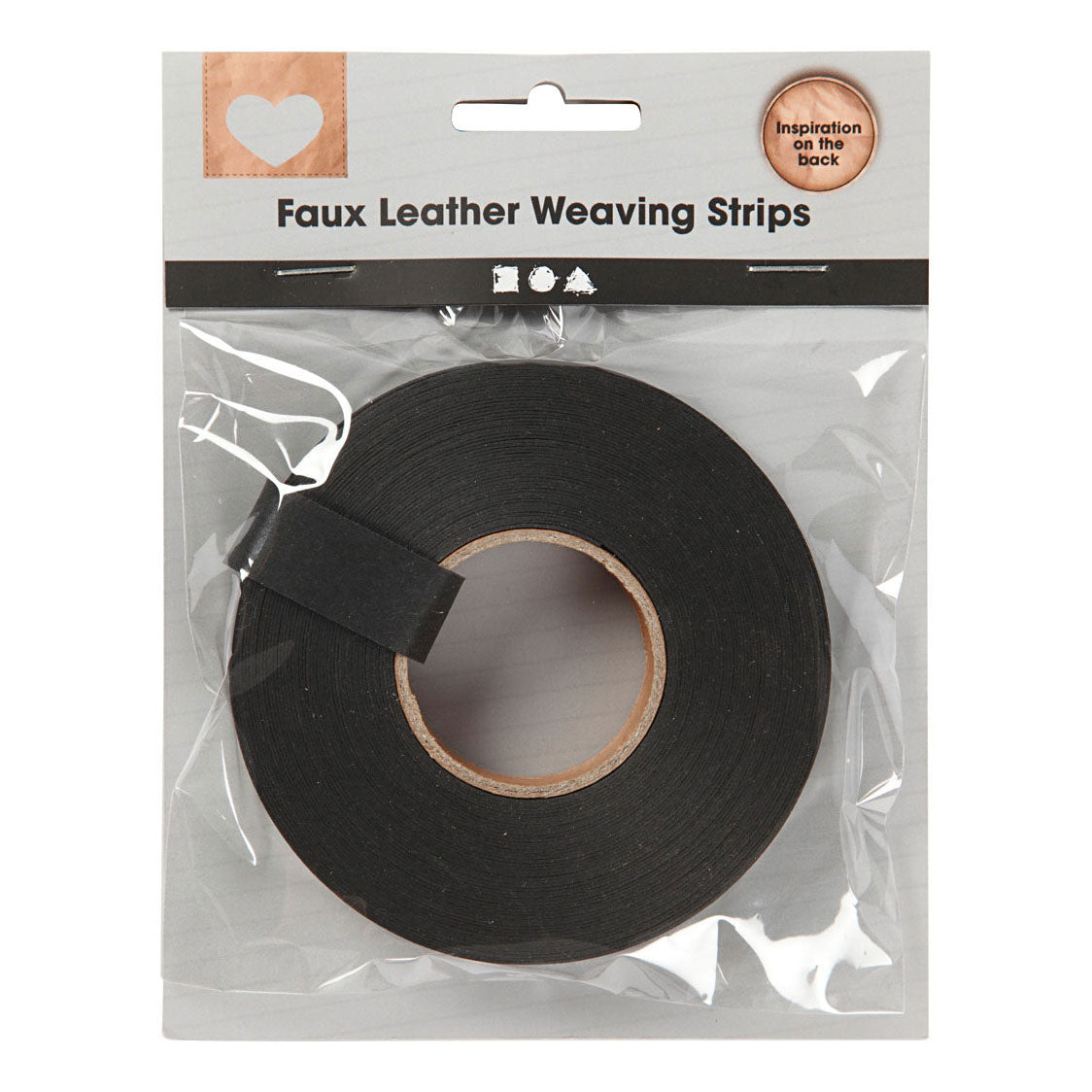 Creativ Company braiding strips black, 9.5m