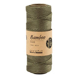 Creativ Company bamboo cord olive brown, 65m
