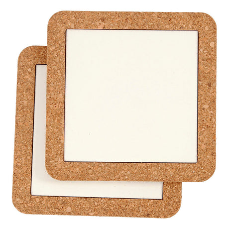 Creativ Company Coaster Porzellan mit Korkenrahmen
