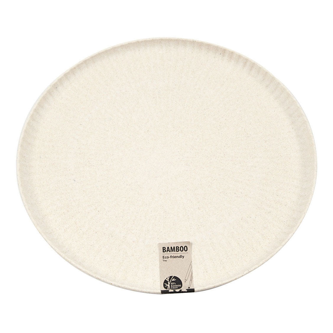 Creative Company Tray Round Bamboo Fiber, 30cm