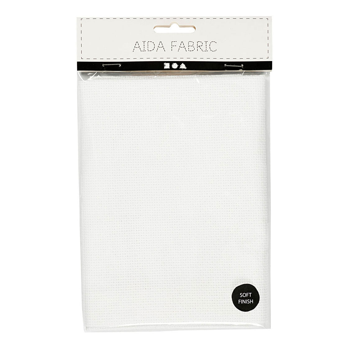 Creative Company Aida White 70 rutor per 10 cm, 50x50 cm