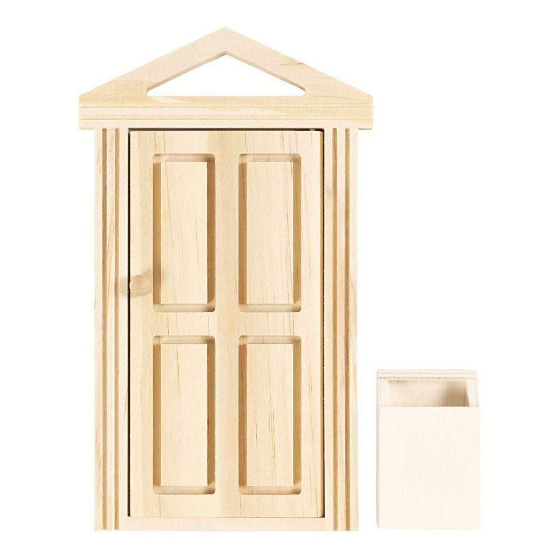 Creativ Company mini door and letterbox made of wood.