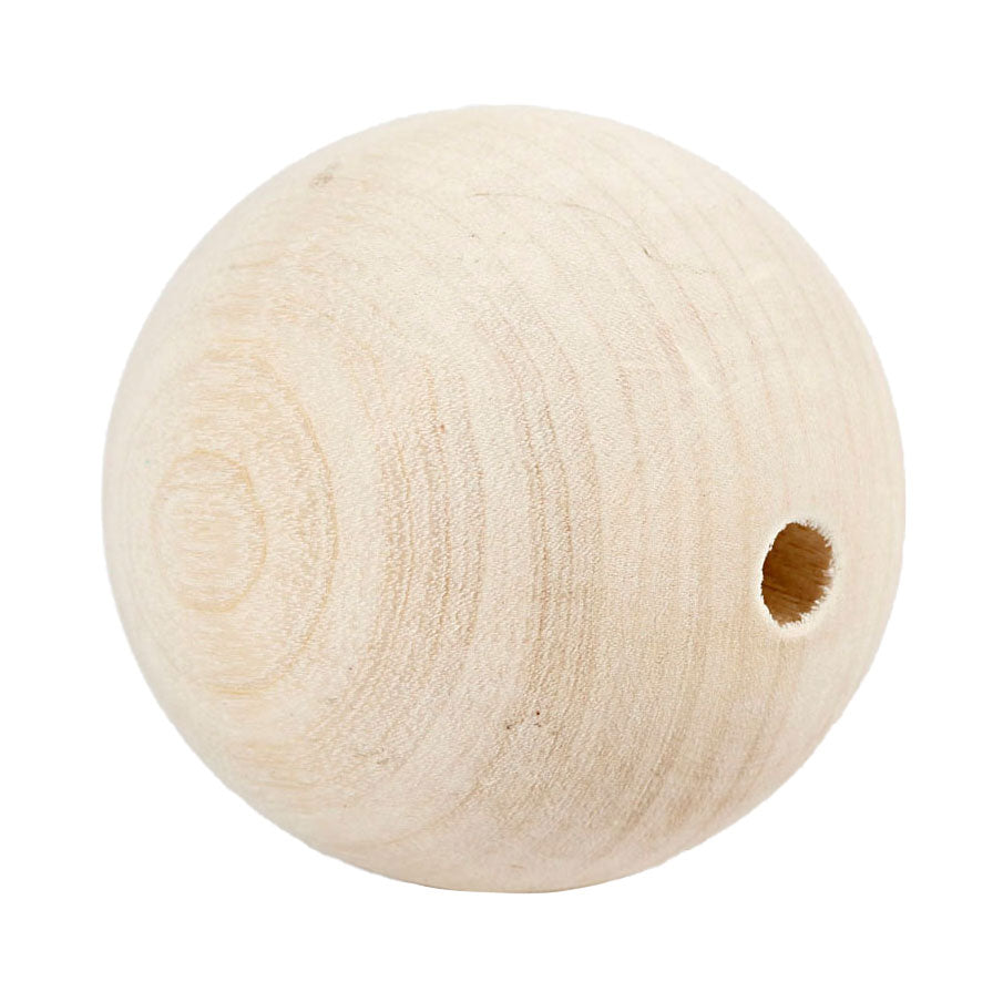 Creativ Company Wooden Bead 6 mm, 3st.