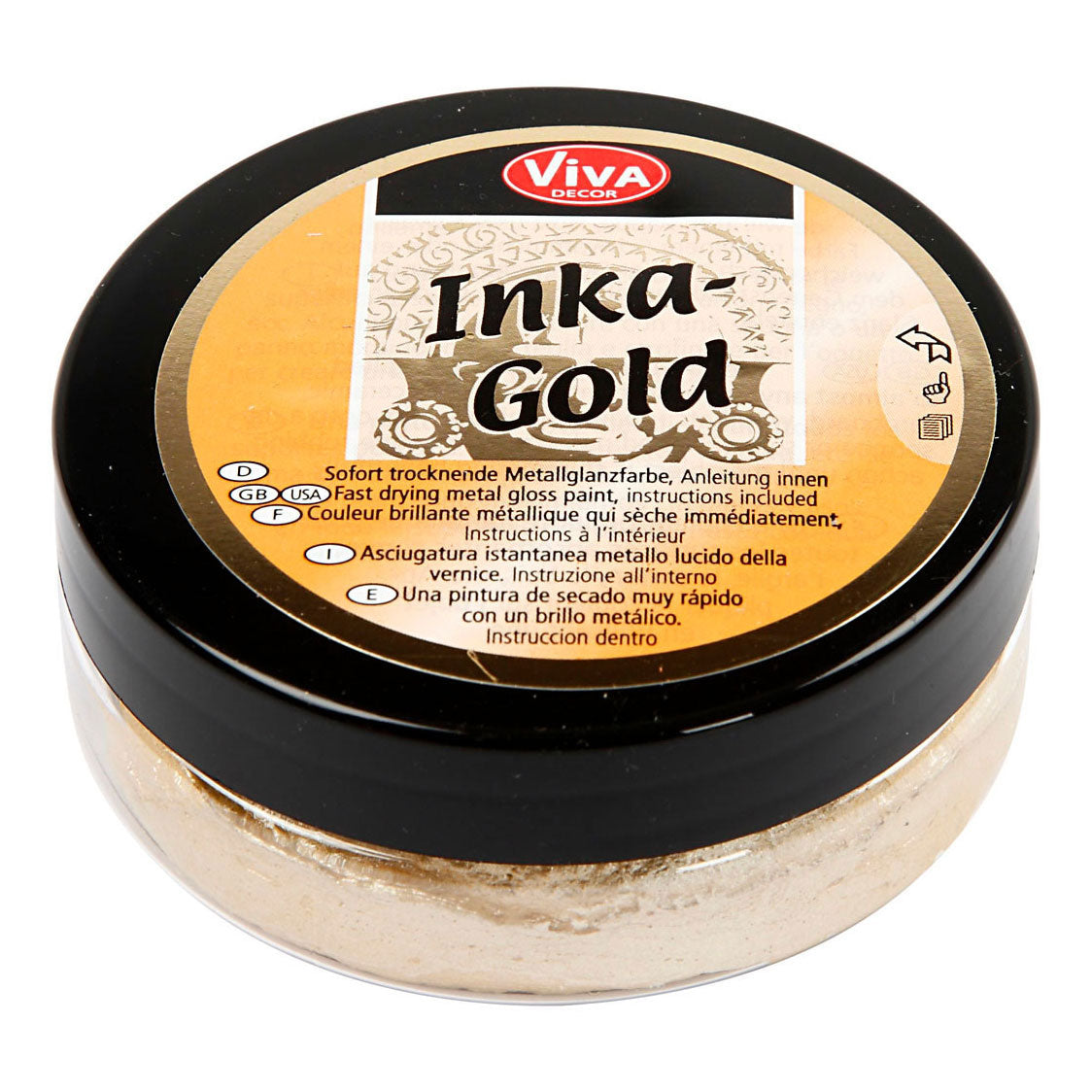 Creativ Company Inka-Gold Gloss Wax Gold, 50 ml