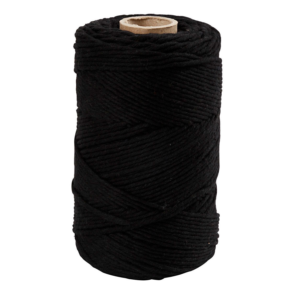 Creativ Company Macrame Cord Black, 198m