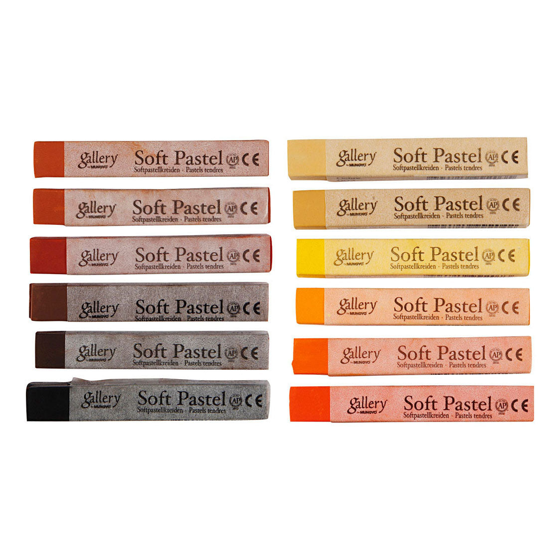 Creative Company Gallery Soft Pastel Set Brown Harmonie, 12st.