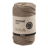 Creativ Company Macrame Cord Light Brown, 55m