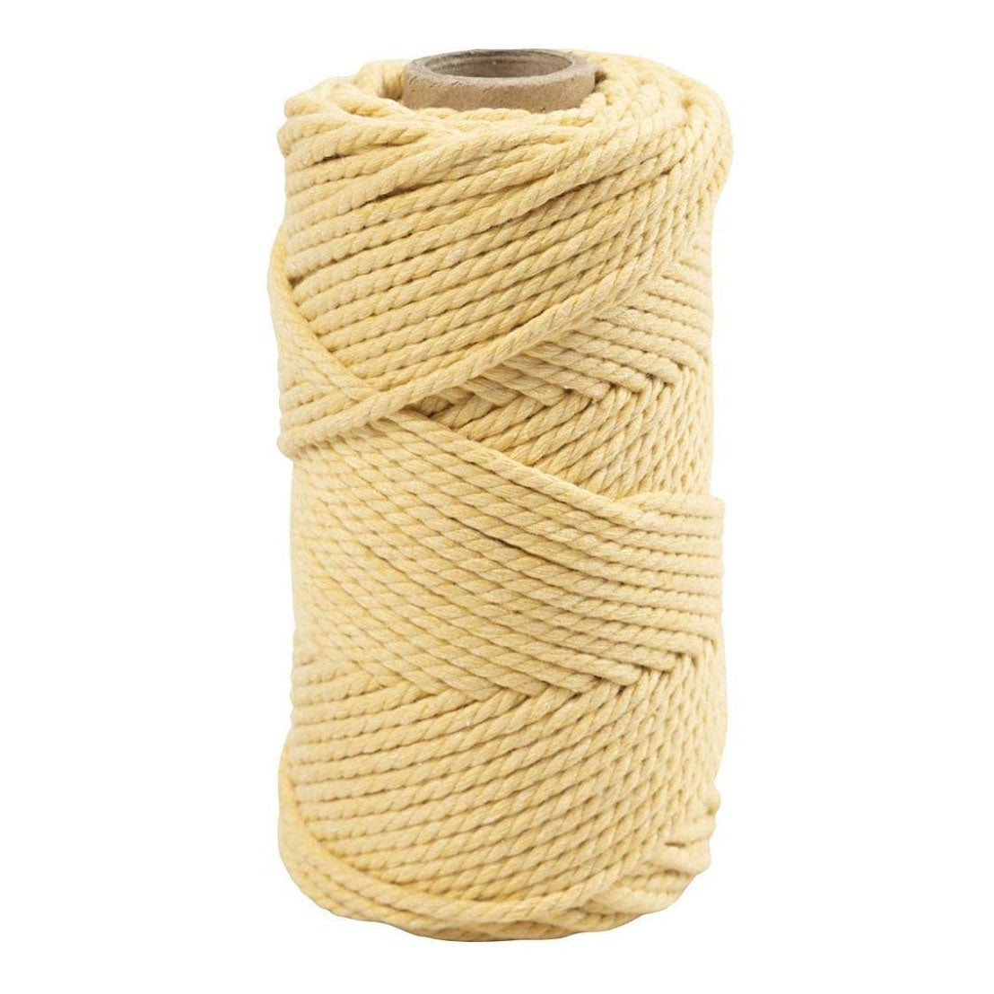 Creativ Company Macrame Cord Light Yellow, 55m