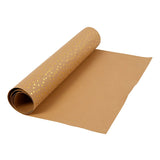 Creativ Company fausse papier en cuir marron avec des points, 1m