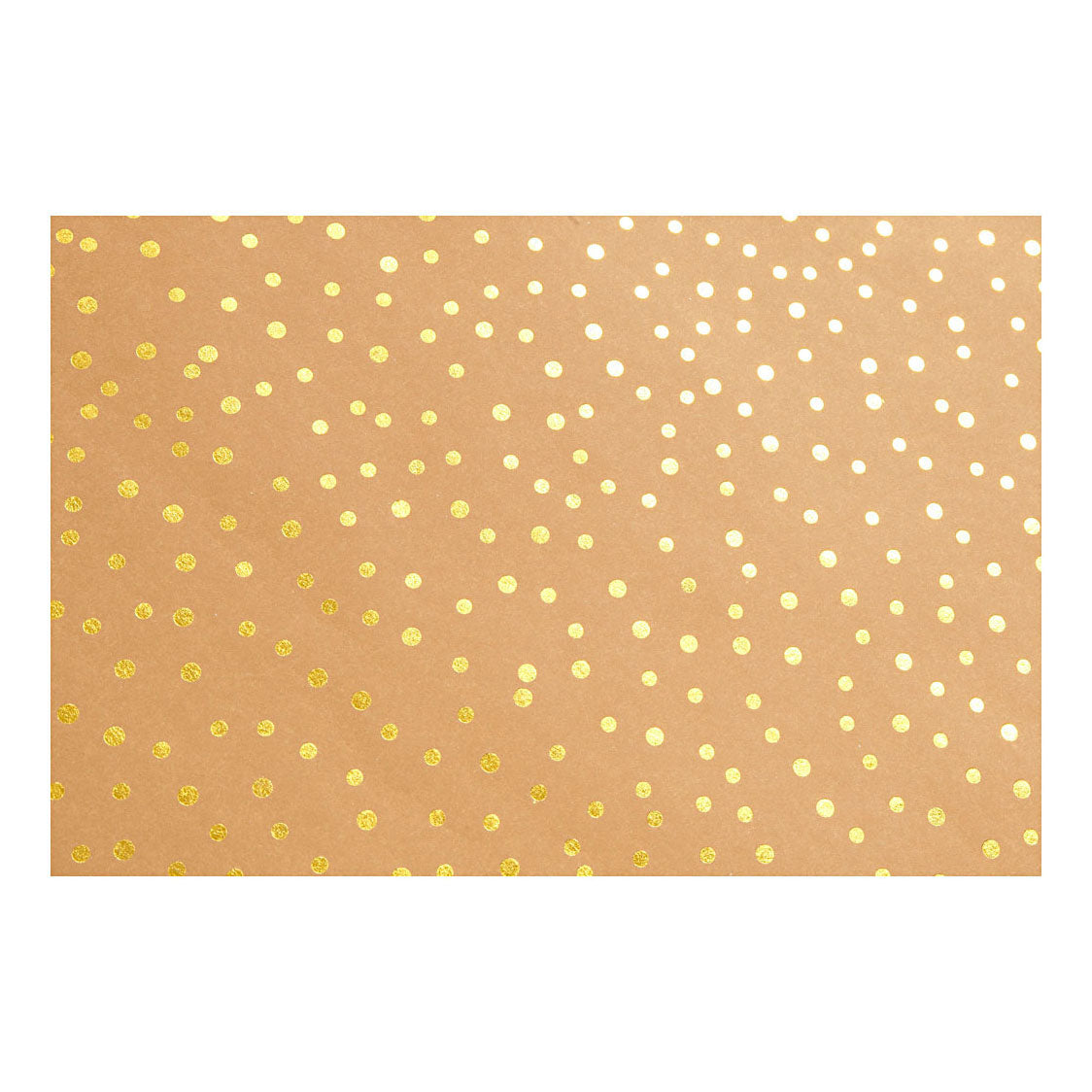 Creativ Company fausse papier en cuir marron avec des points, 1m