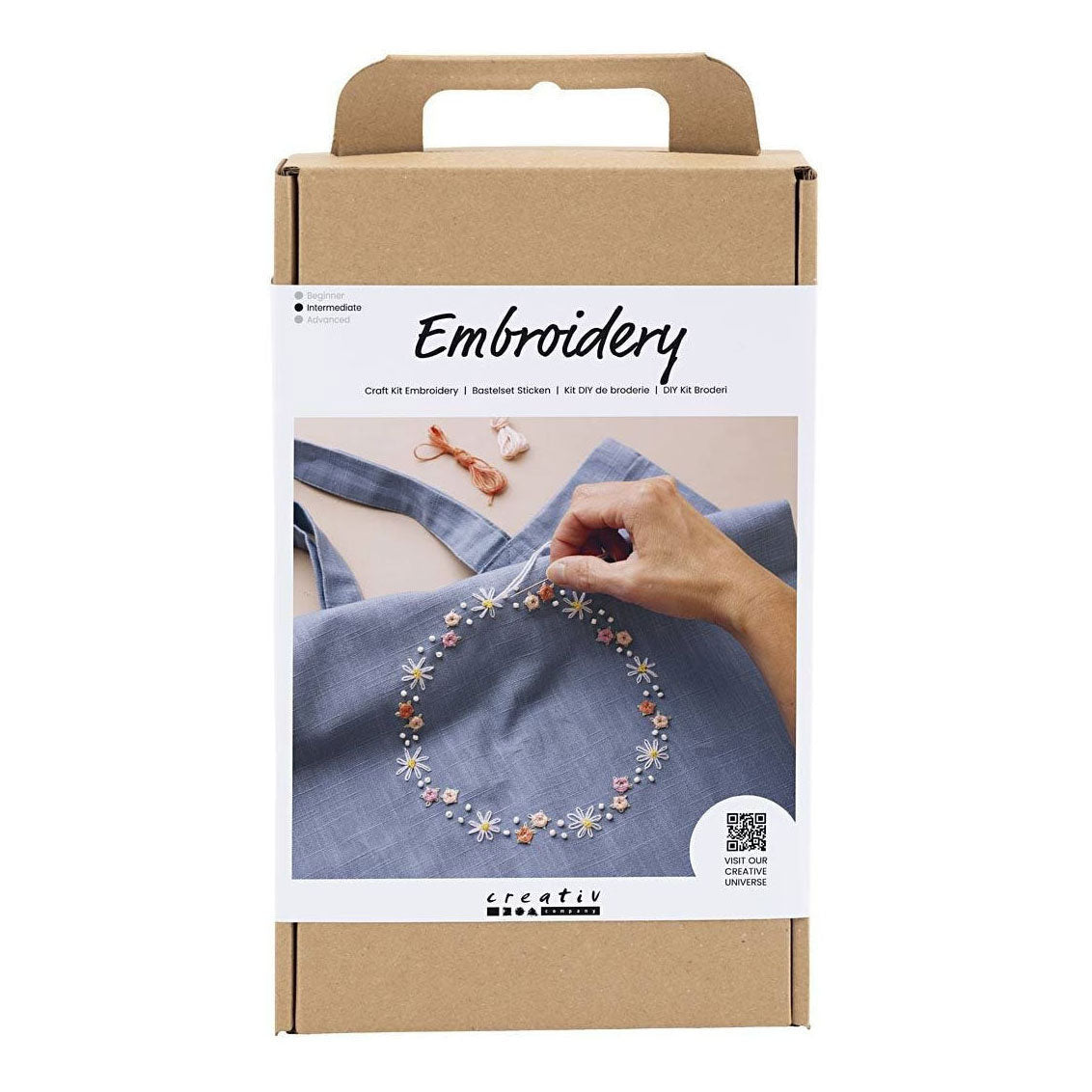 Creativ Company Hobbyset broderie Pigeon Bleu