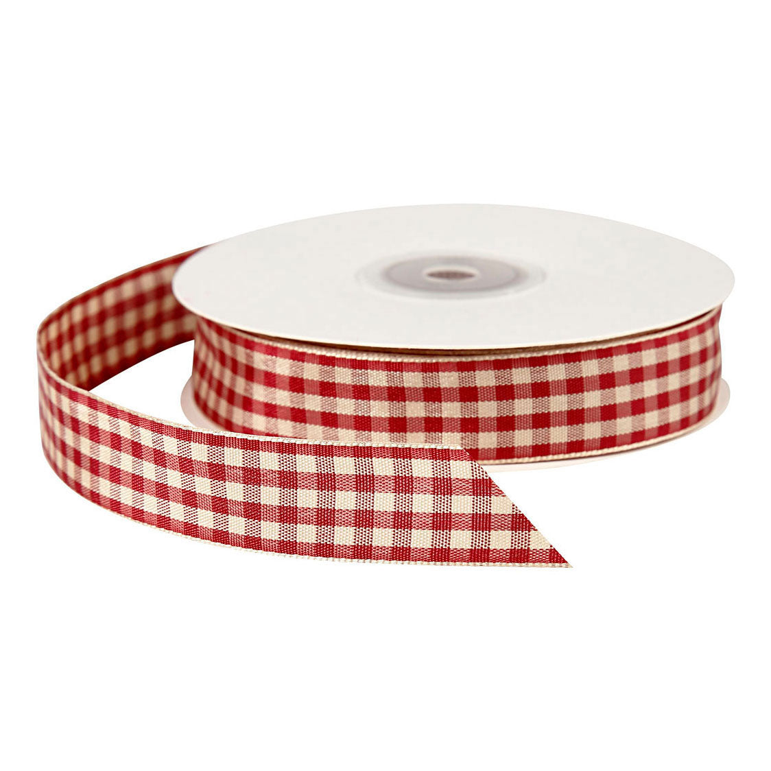 Creativ company https: www.cchobby.nl checkered-ribbon-w-20-mm-antique-red-white-25-m-1-roll