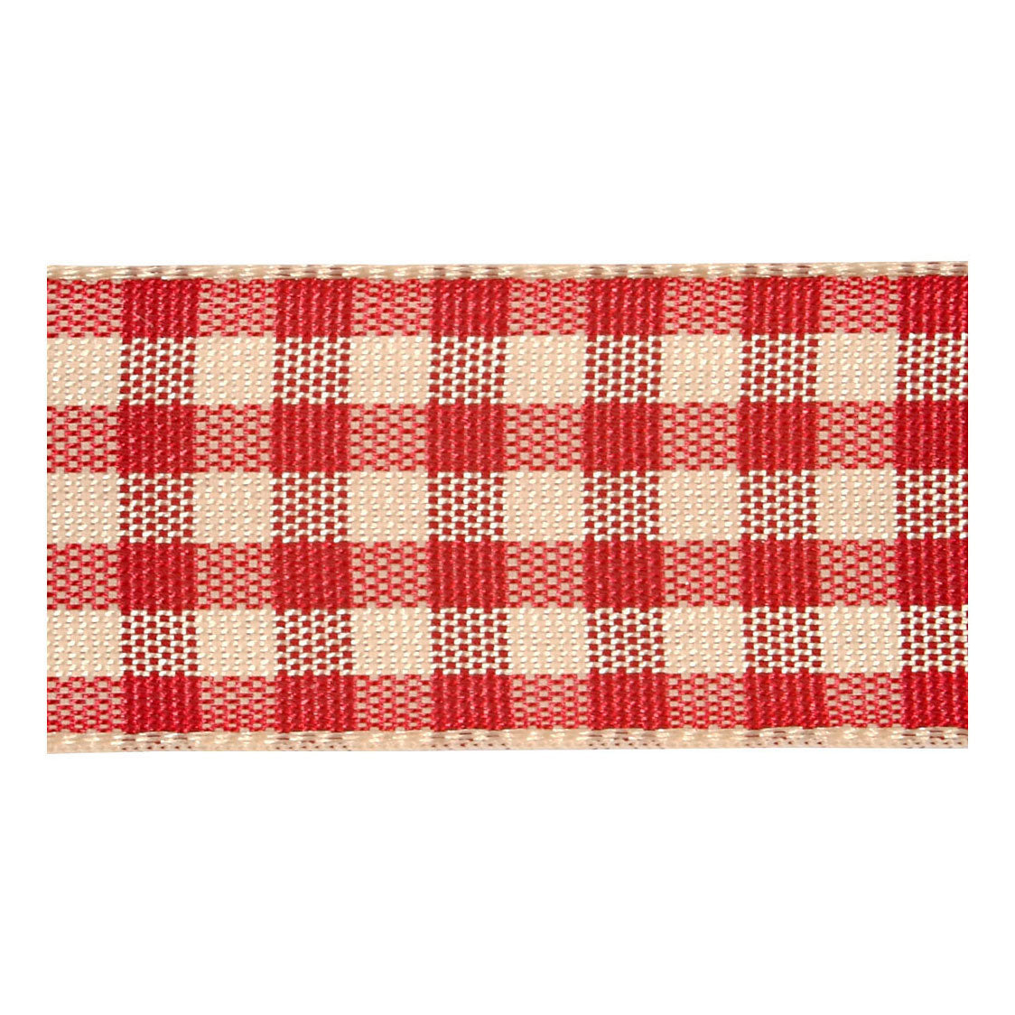 Creativ company https: www.cchobby.nl checkered-ribbon-w-20-mm-antique-red-white-25-m-1-roll