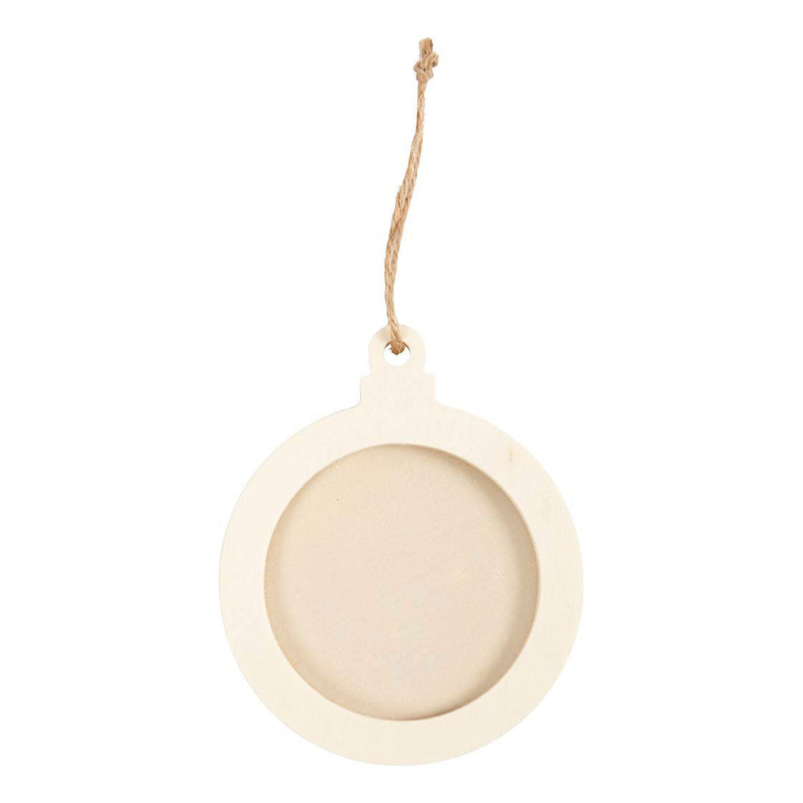 Creativ Company Wooden Round List vedhæng 8 cm, 24 ..