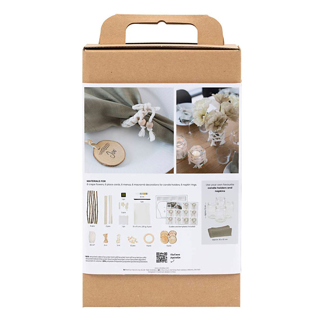Creativ Company hobby set table decoration natural