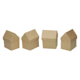 Creativ Company Houses Paper-Mache, set of 4