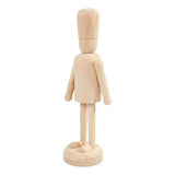 Creativ céges fa figura lábon, 45cm