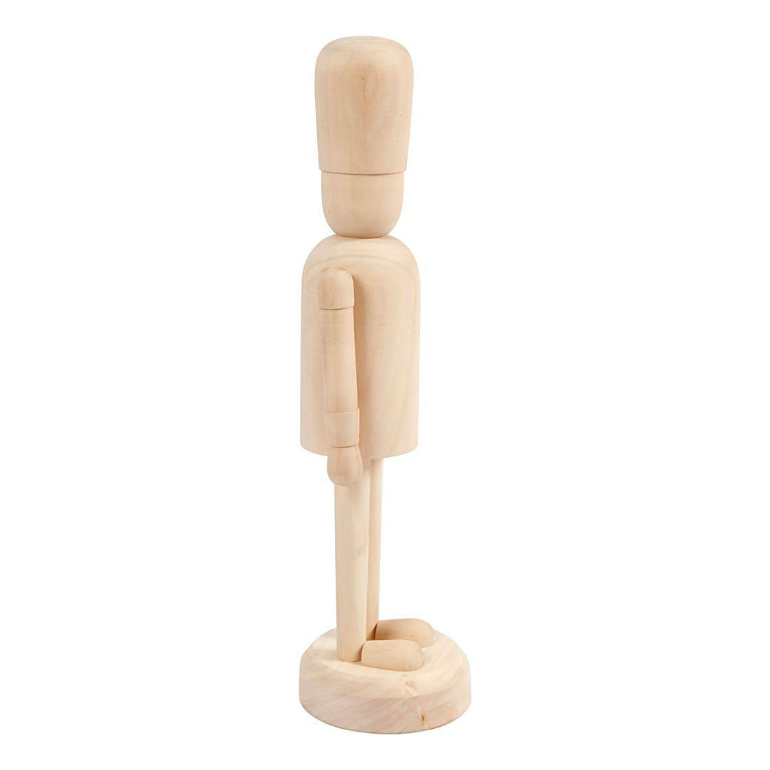 Creativ céges fa figura lábon, 45cm
