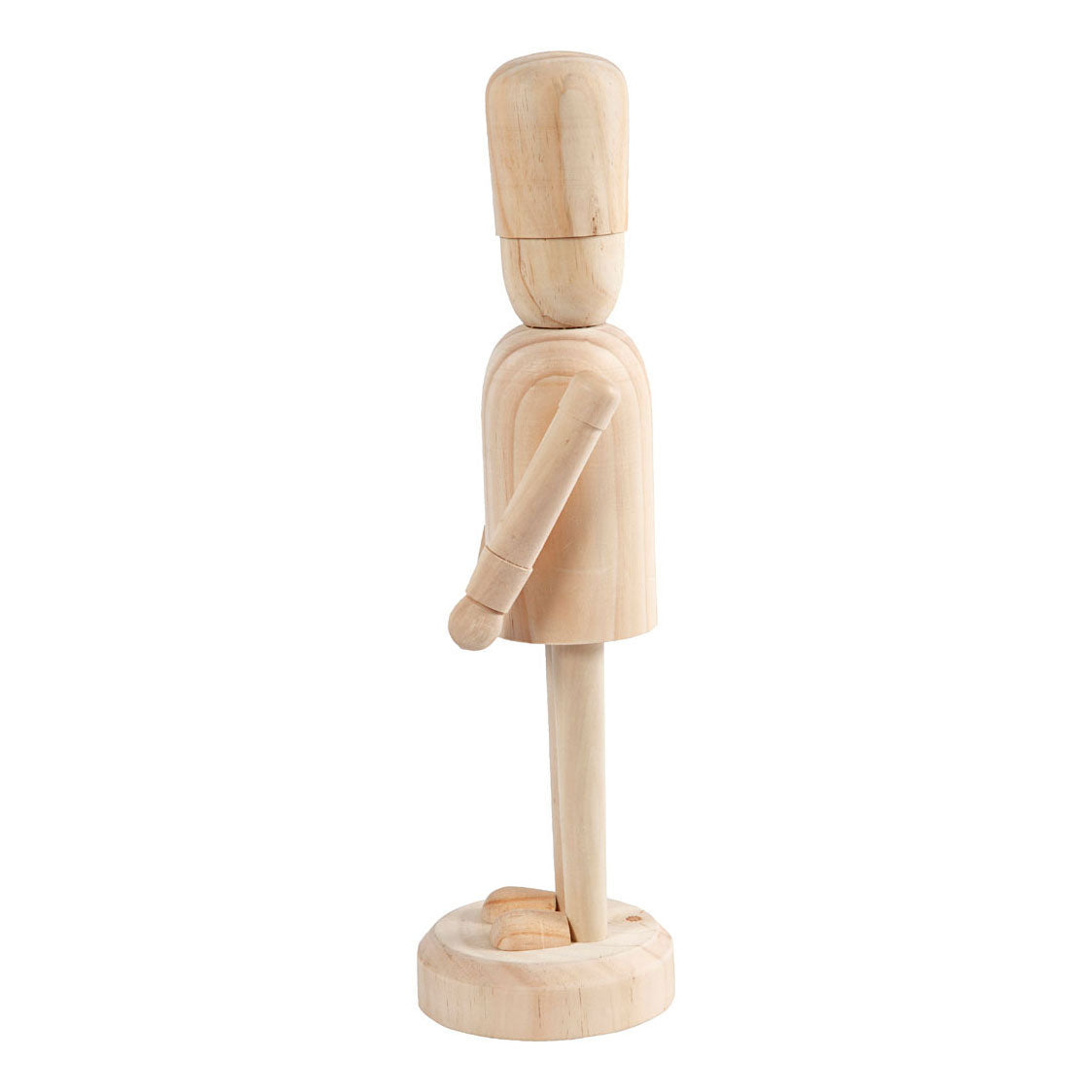 Creativ céges fa figura lábon, 45cm