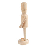 Creativ céges fa figura lábon, 45cm