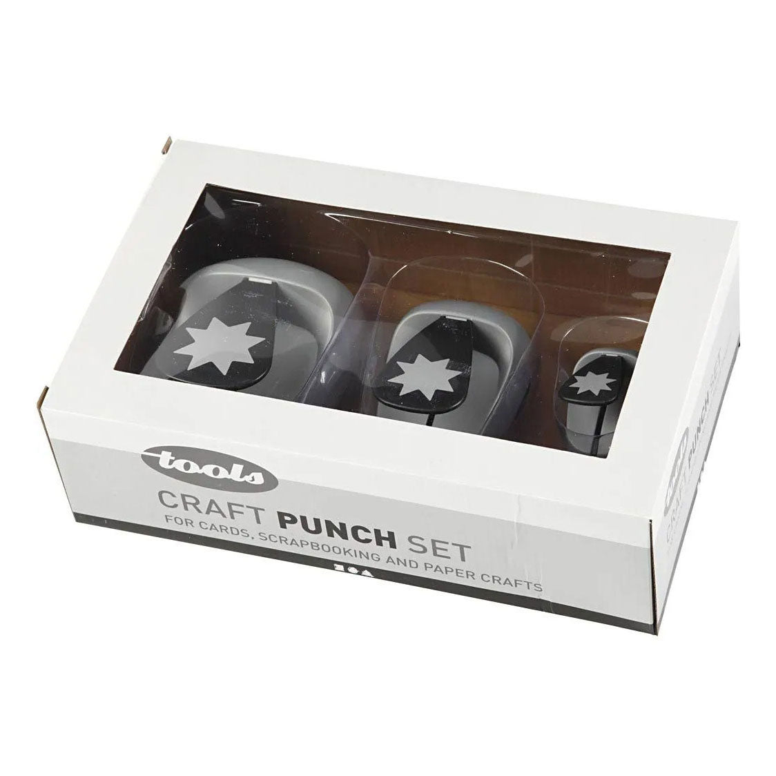 Creativ Company Punching Set Graphic Star, 3st.