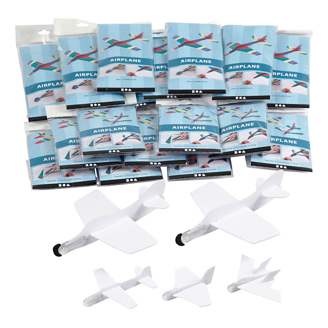 Creativ Company foam planes white, 50th.