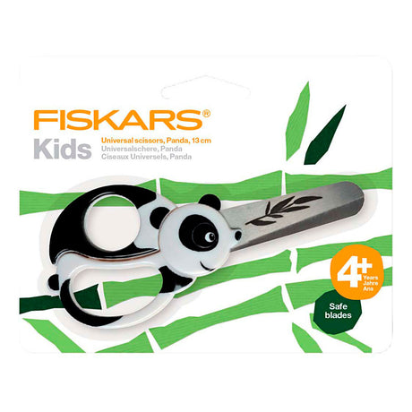 Creativ company fiskars children's scissors with animal motif, panda, L: 13 cm, 1 piece