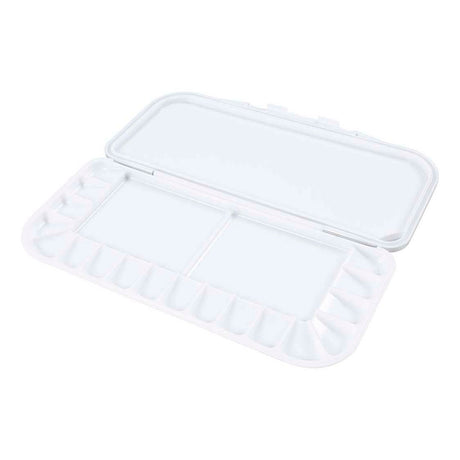 Creativ company https: www.ccobby.nl maliarska paleta-s-vekom-rozmer-27x12-7x2-3-cm-strieborna-biela-1-kus