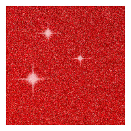 Creativ company cards and envelopes, card size 10.5x15 cm, envelope size 11.5x16.5 cm, glitter, 110+250 gr, red, 4 set 1 box