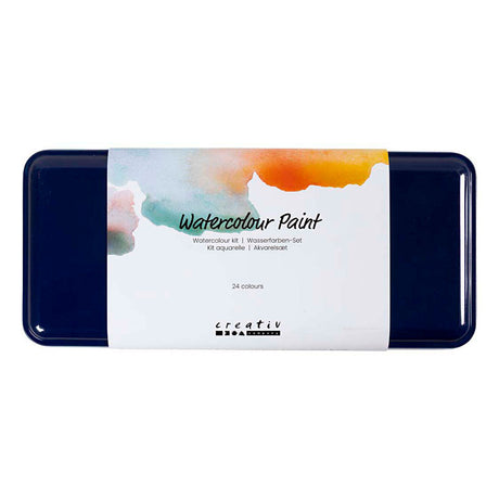 Set d'aquarelles Creativ company, format 12x30 mm, différentes couleurs, 24 couleurs 1 boîte