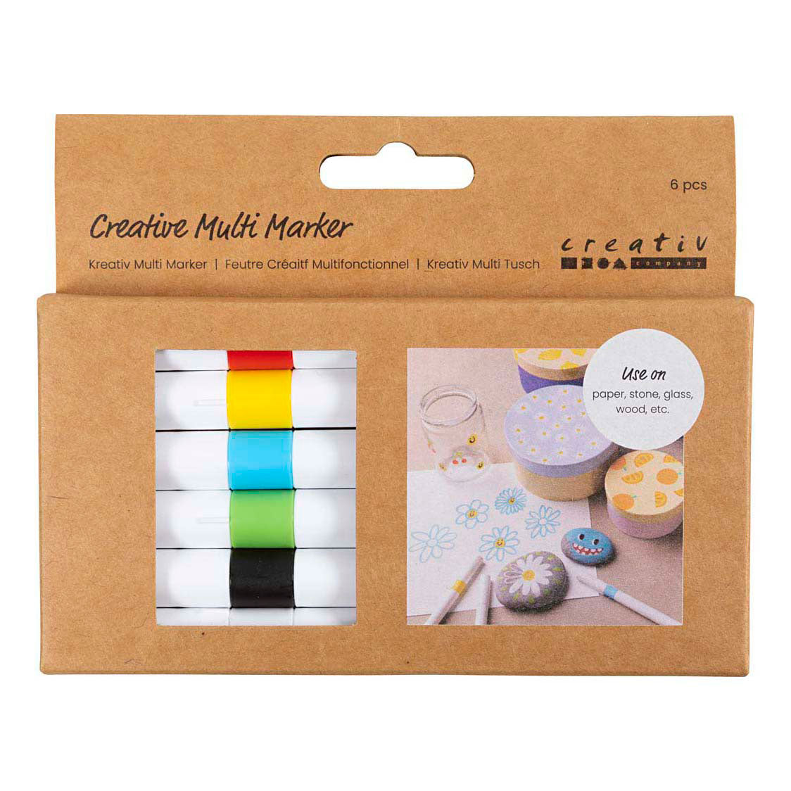 Creativ company https: www.cchobby.nl creative-multi-marker-line-thickness-4-mm-various-colors-6-piece-1-box