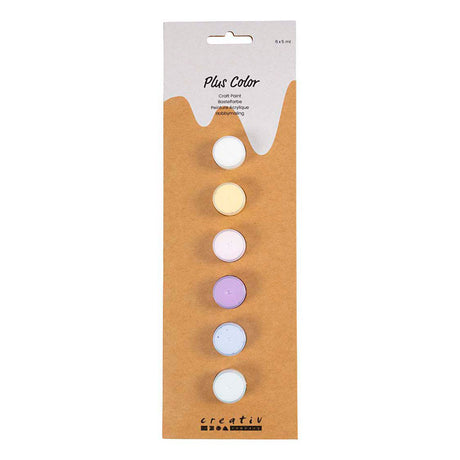 Creativ company plus color akrilna barva, pastelne barve, 6x5 ml 1 škatla