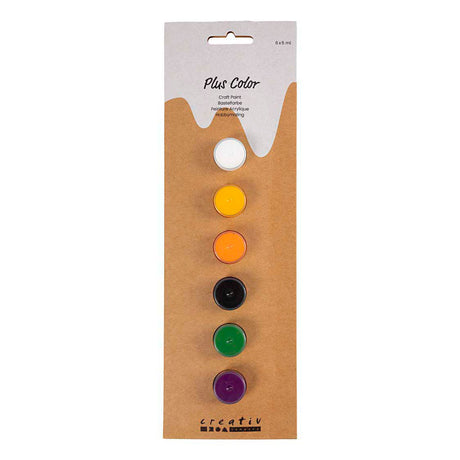 Creativ Firma plus Faarf Acryl Faarf Halloween Faarwen - 6x5ml.