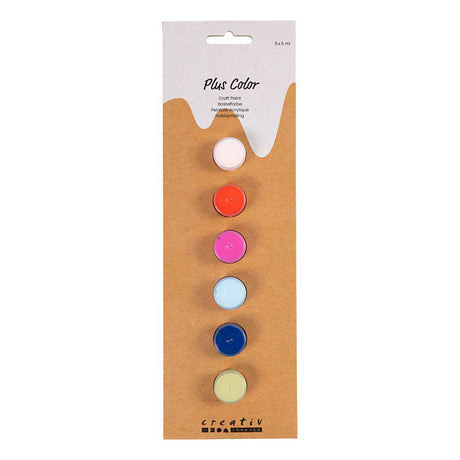 Creativ Firma plus Faarf Acrylfarben staark Faarwen - 6x5ml.