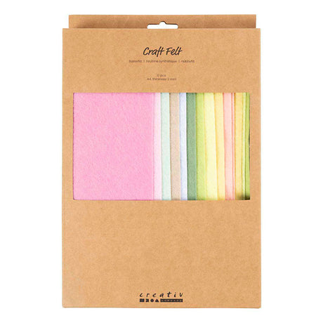 Creativ company https: www.ccobby.nl hobbyfelt-a4-list-210x297-mm-hrúbka-2-mm-pastelové farby-10-list-1-krabica