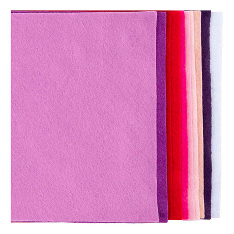 Hobi filc Creativ company, a4, list 210x297 mm, debelina 2 mm, vijolično roza harmonija, 10 kosov 1 škatla