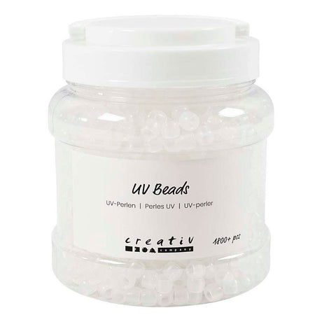Creativ kompanija https: www.cchobby.nl uv-beads-l-6-mm-d-8-mm-hole size-4-mm-approx-1800-piece-various-colors-320-gr-700-ml-1-box