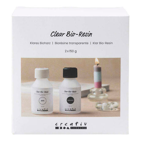 Creativ company transparent bio-harpiks, klar, 2x150 ml 1 boks